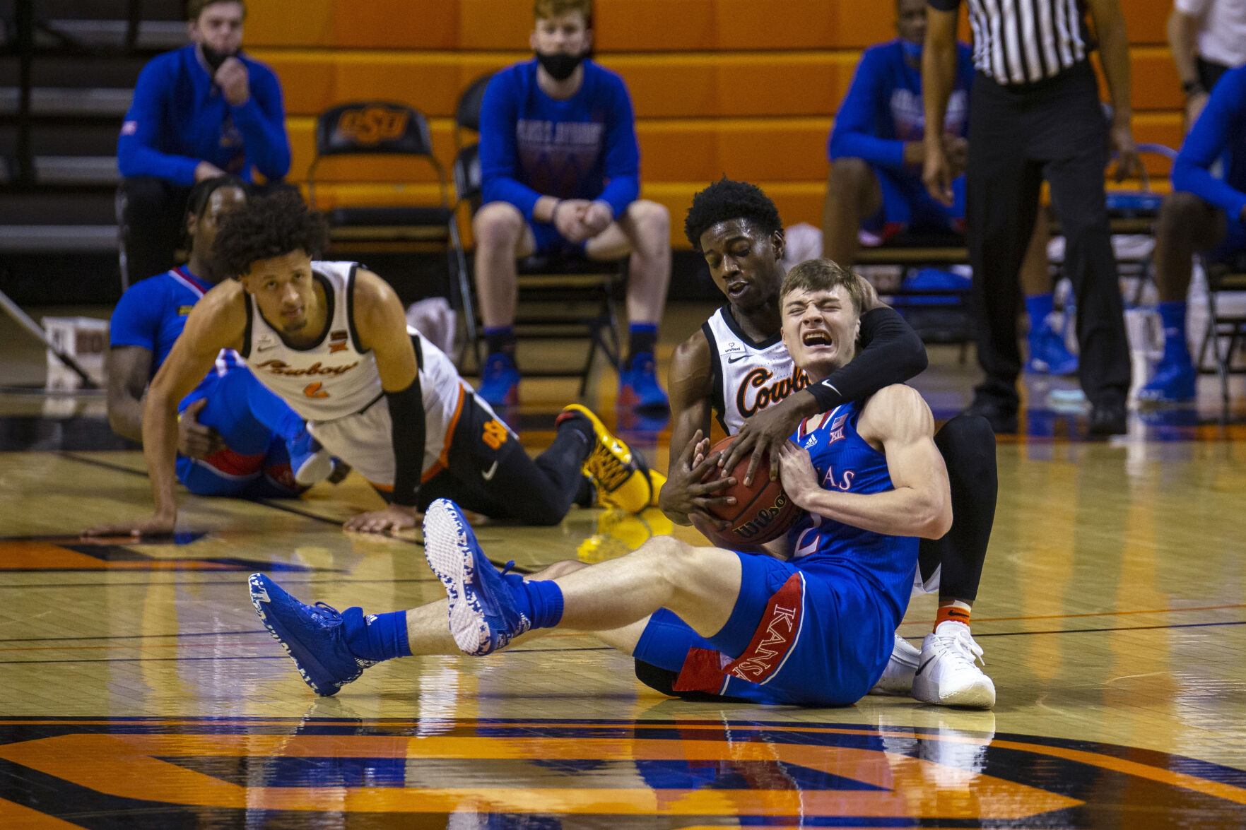 Kansas Oklahoma St Basketball